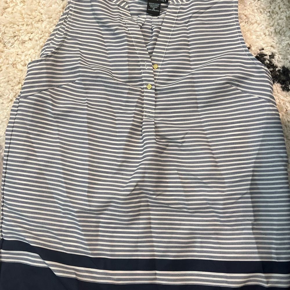 Striped Sleeveless Blouse